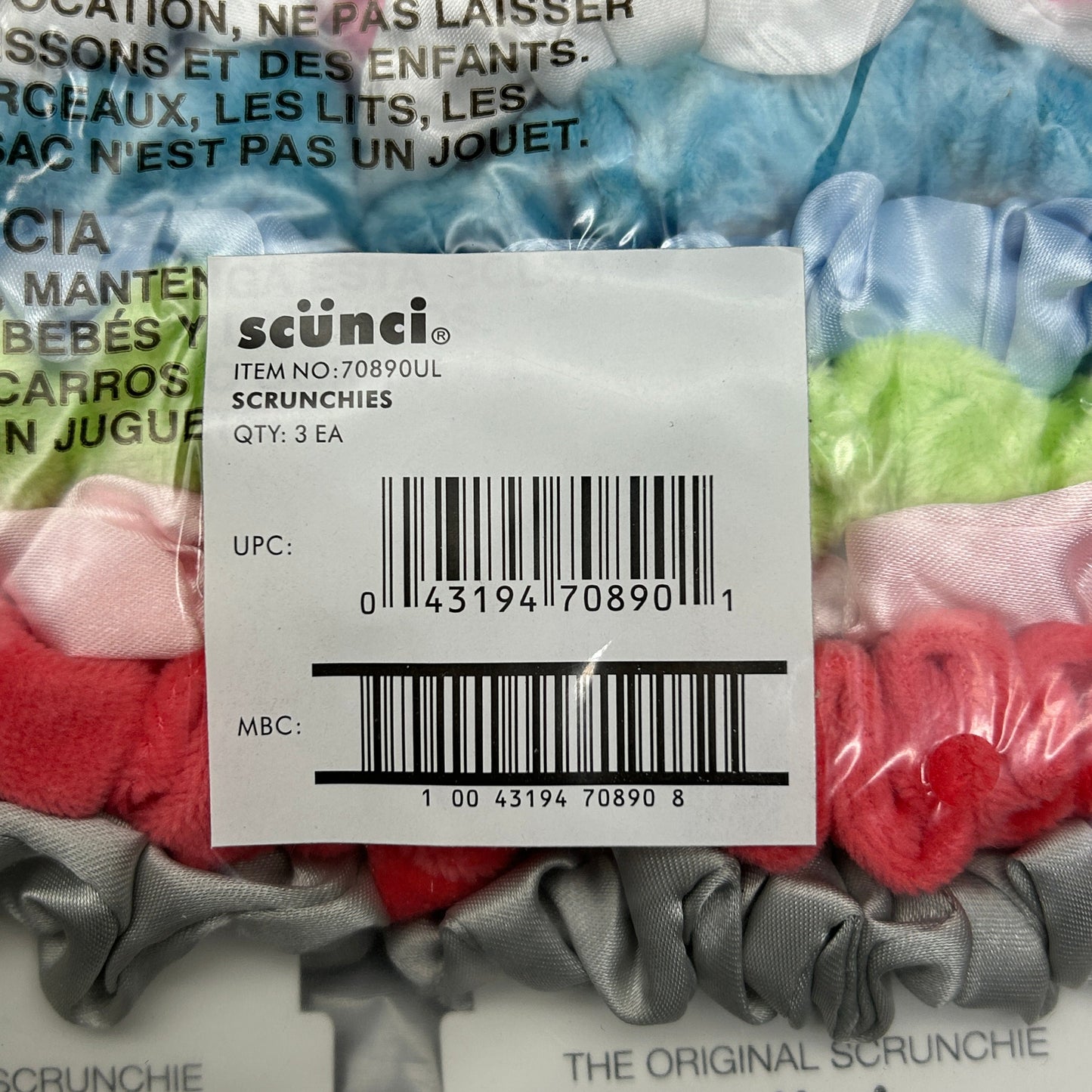 SCUNCI 3-PACK! The Original Scrunchie Multicolor 8-Pieces (New)