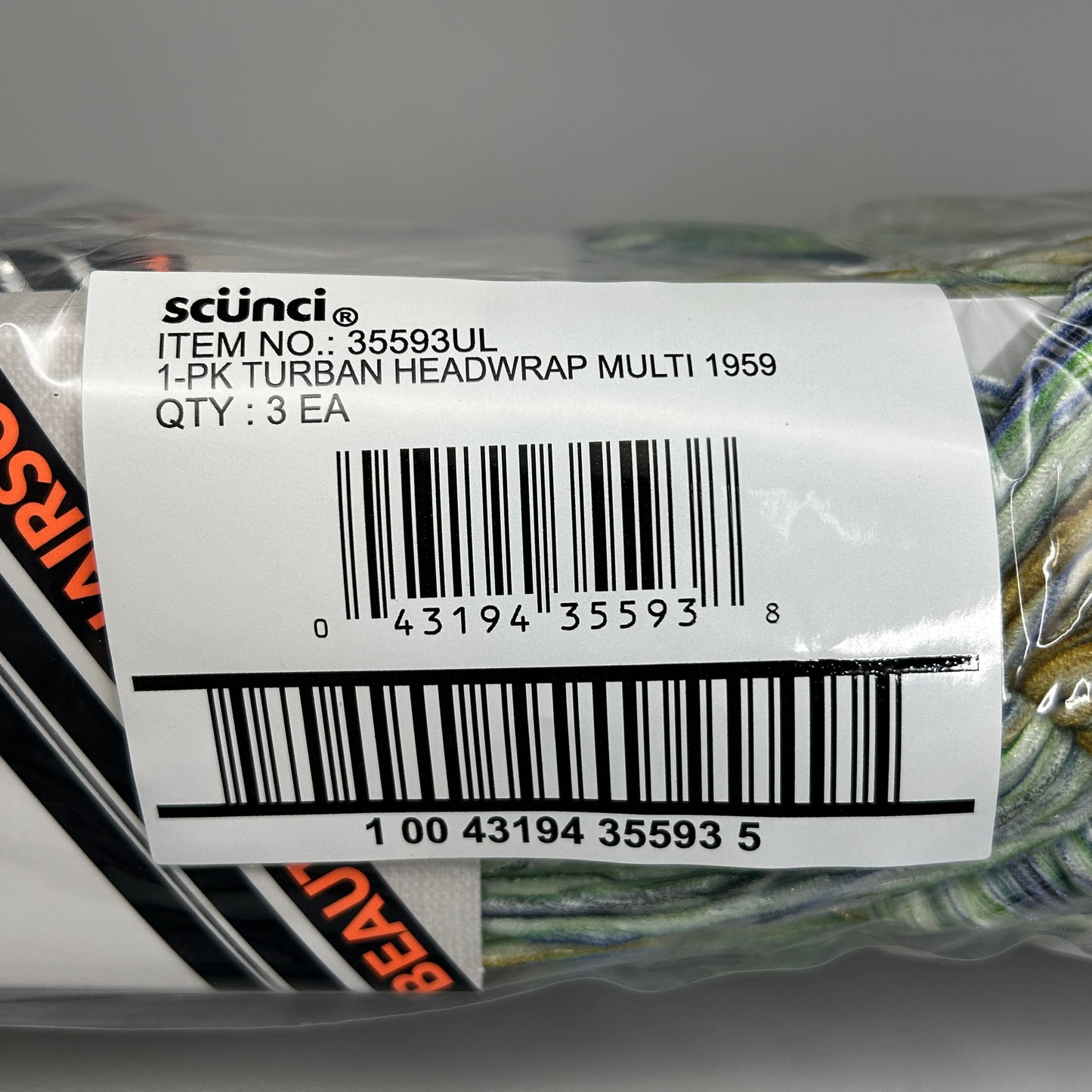 SCUNCI 3-PACK! Turban Headwrap Multicolor 1959 (New)
