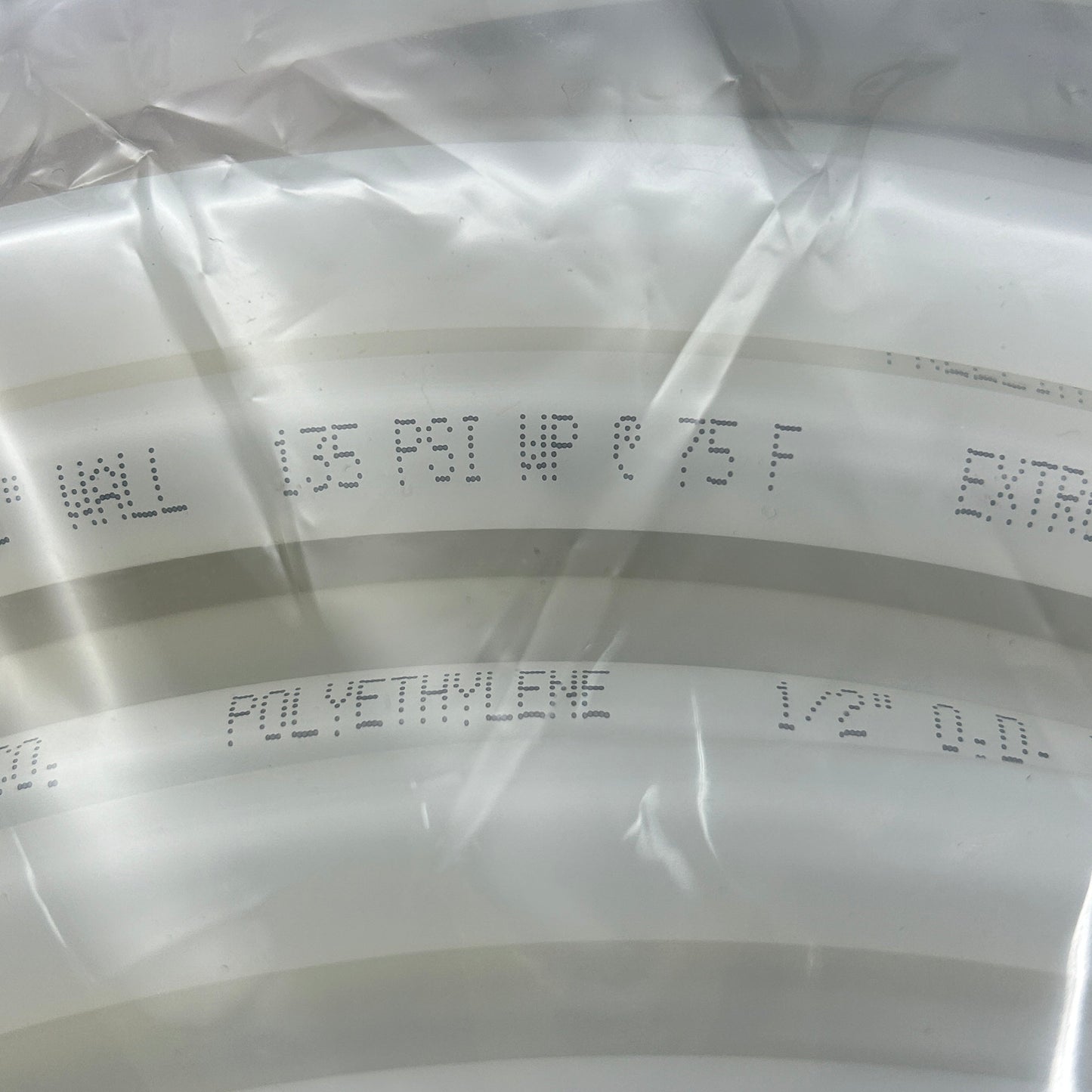 FREELIN-WADE Natural Polyethylene Tubing 100 ft 1J-076-10 (New)