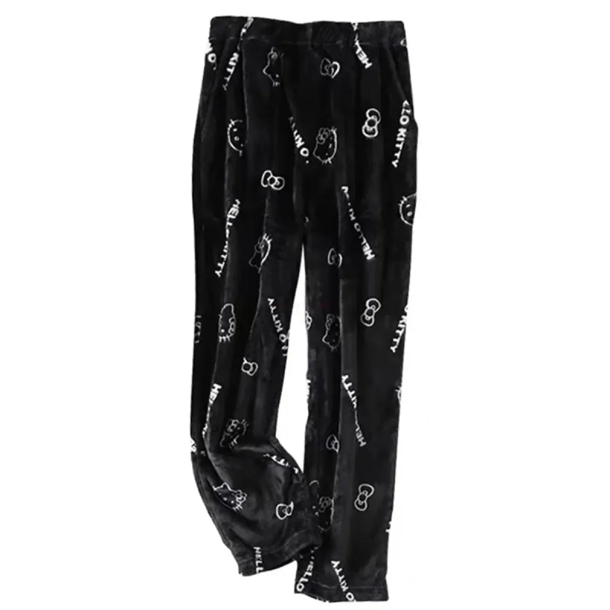 Cozy Kitty Flannel Pajamas - Cute Autumn Home Wear