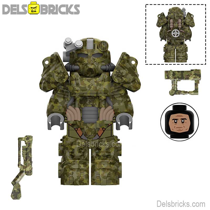 Fallout T60 Power Armor Lego Minifigures Custom video Game Toys 2-5