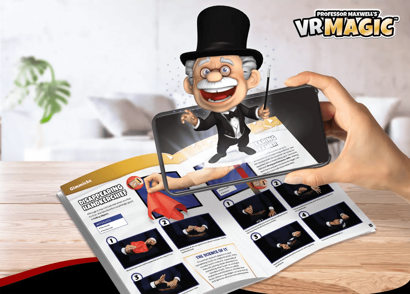 Professor Maxwell's Virtual Reality Magic Trick Set for Kids