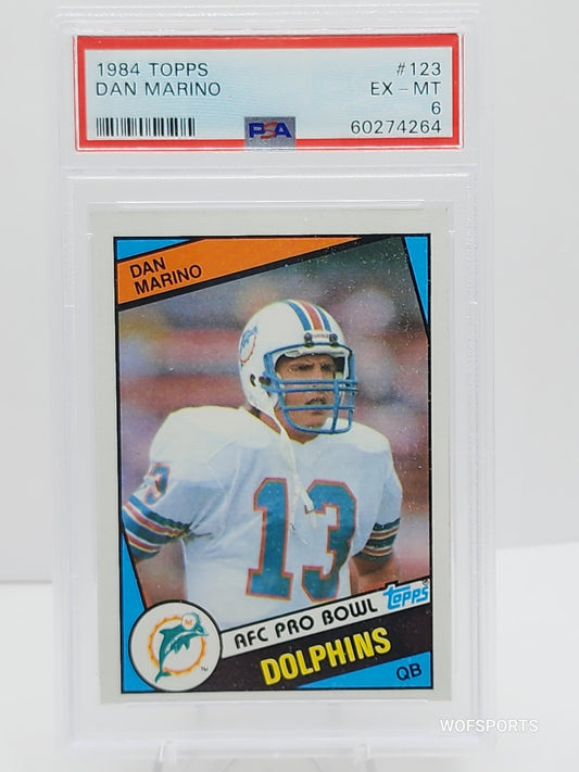 1984 Topps Dan Marino #123 Miami Dolphins PSA 6