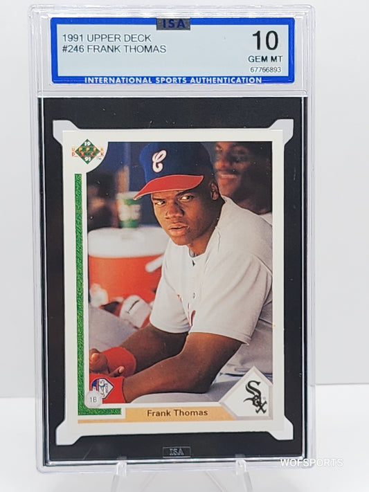1991 Upper Deck Frank Thomas #246 Chicago White Sox ISA 10 Gem Mint