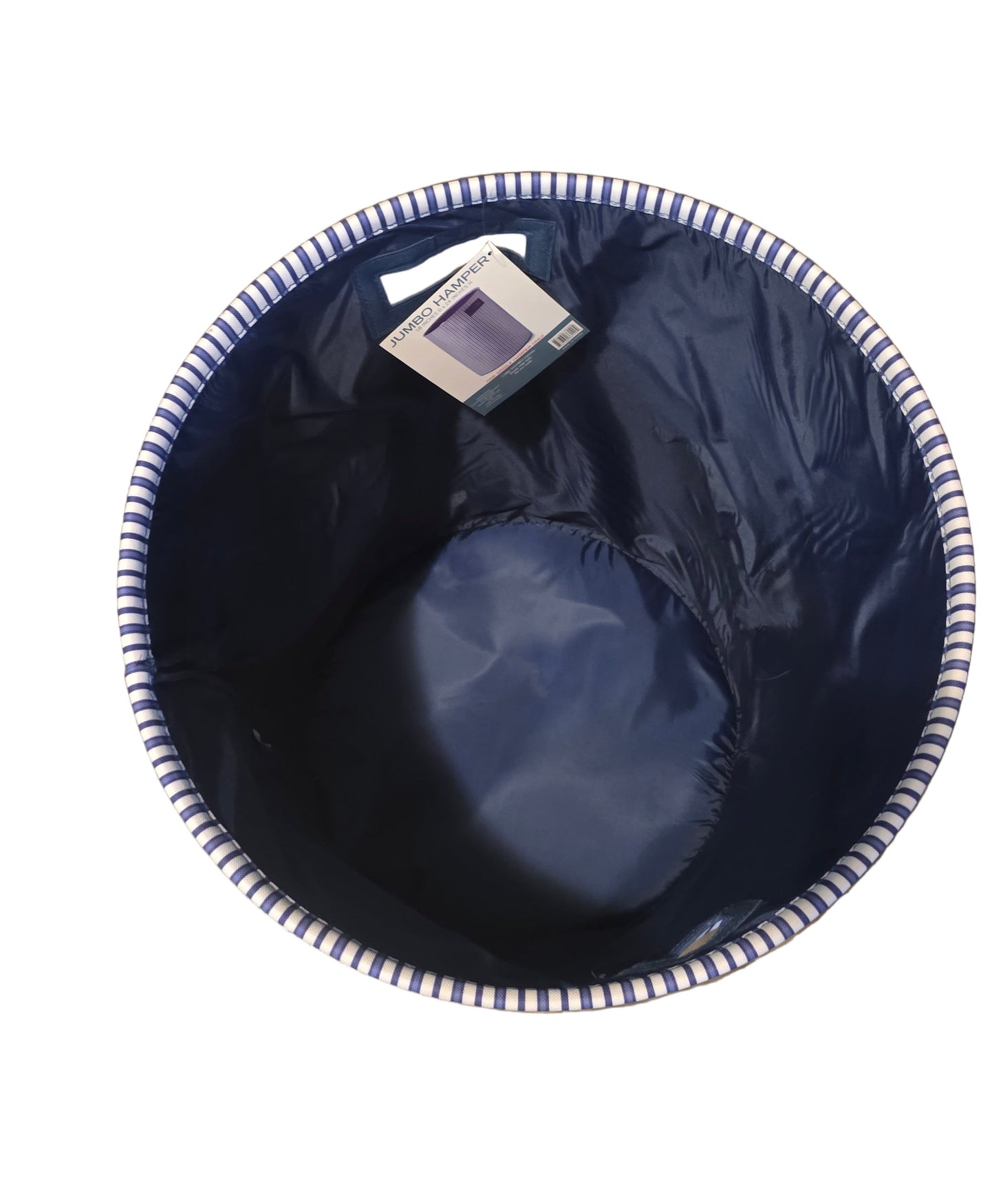 Baum-Essex Jumbo Round Fabric Laundry Hamper Size 18in D × 24in H