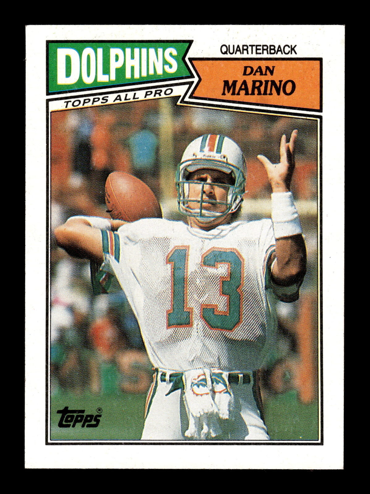 1987 Topps All Pro Dan Marino #51 Miami Dolphins