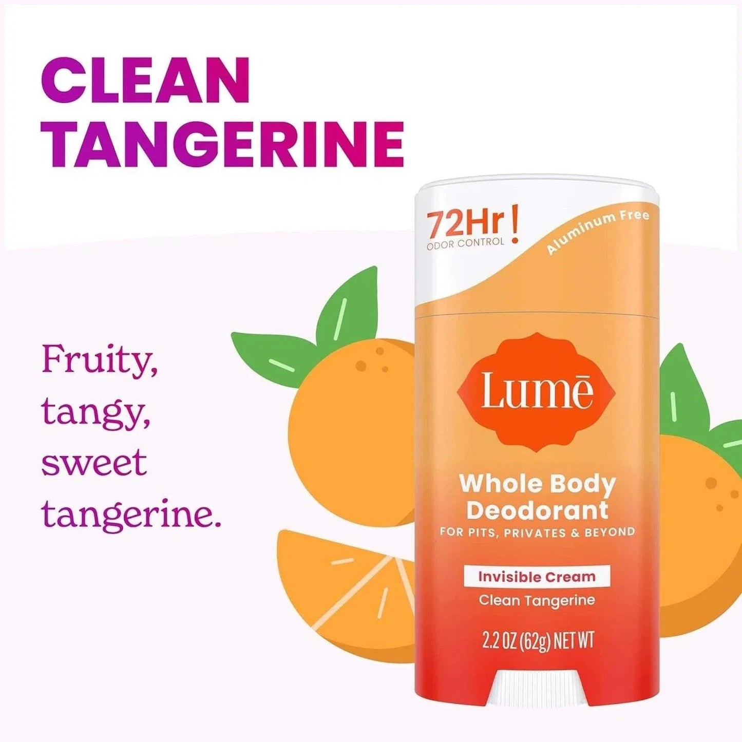 Lume Whole Body Deodorant, 2.6 oz, 2-pack