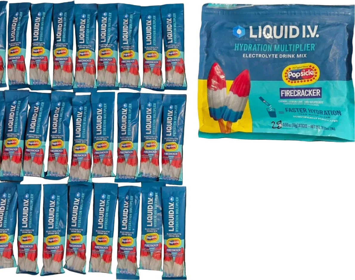 Liquid IV Firecracker Popsicle Hydration Electrolyte Drink Mix - 30 ct