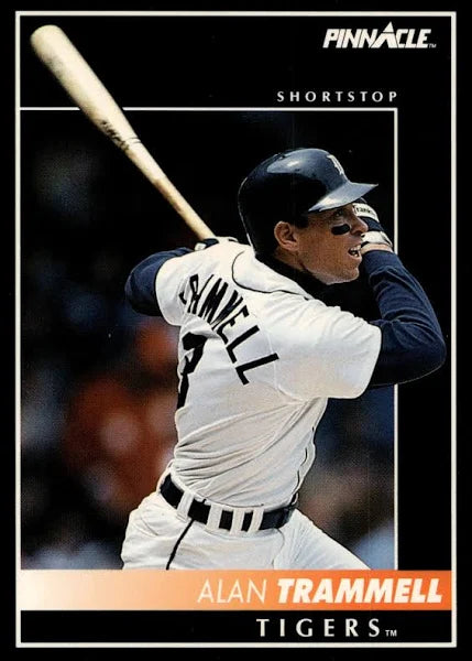 1992 Score Pinnacle Alan Trammell #113 Detroit Tigers