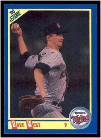 1990 Score Dave West #573 Minnesota Twins