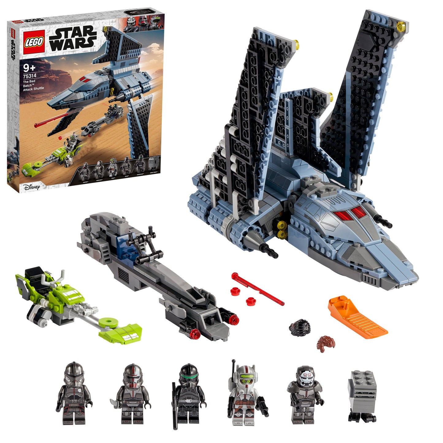 LEGO Star Wars The Bad Batch Attack Shuttle 75314