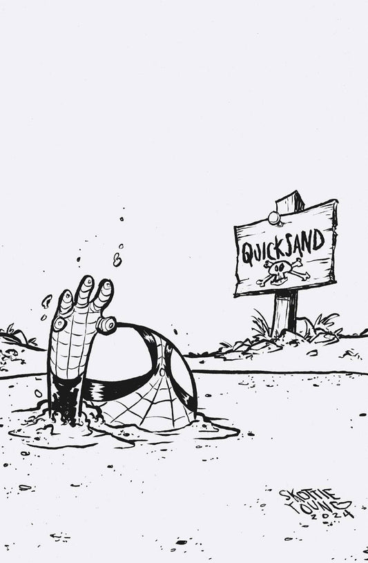 Amazing Spider-Man #68 Skottie Young 8 Deaths of Spider-Man Black and White Virgin Variant [1:100]
