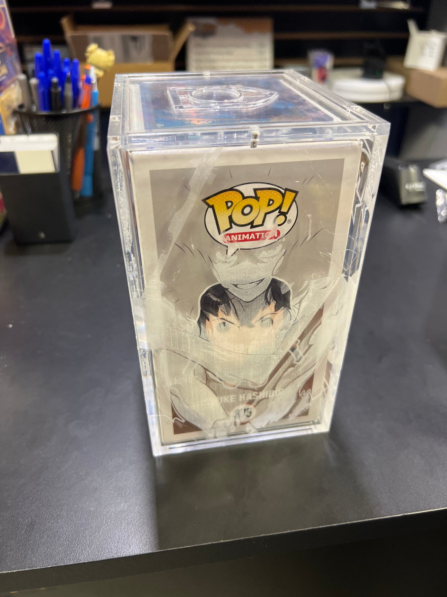 Funko POP! Inosuke Hashibira #875 Flocked Chase - Signed - In Case