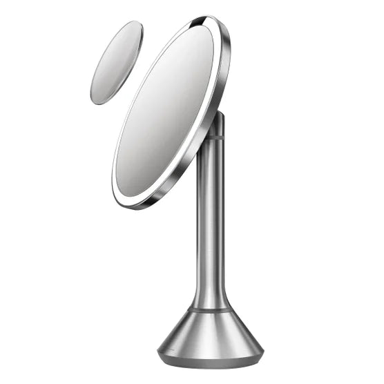 simplehuman 8” Round LED Sensor Mirror with 5x and 10x Magnification
