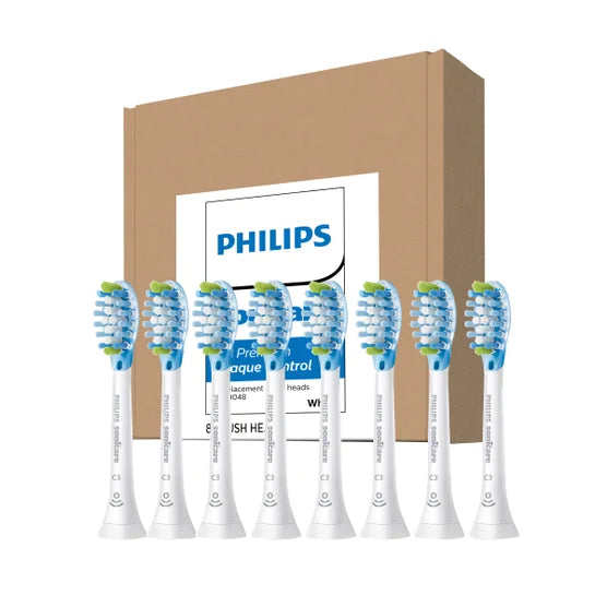 Philips Sonicare C3 Two-in-One Replacement Electric Toothbrush Heads, Soft Bristle, Plaque Removal and Whitening, 7-pack