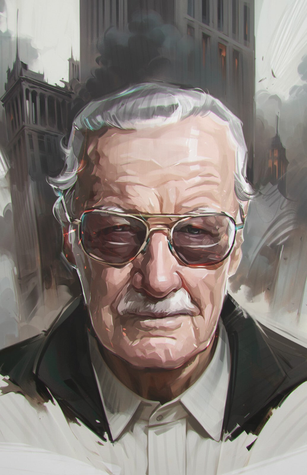 TRIBUTE: STAN LEE VIKTOR MILLER GAUSA FOIL VARIANT FANEXPO DALLAS 2025 LTD 50