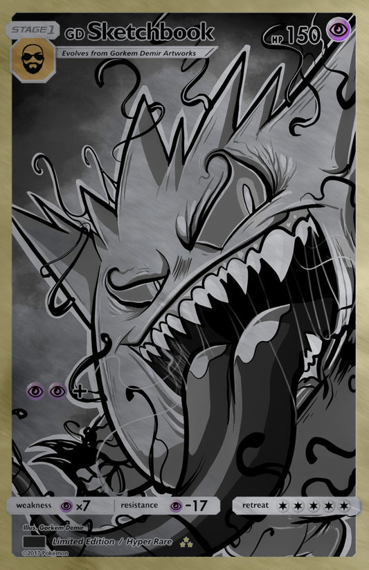 GORKEM DEMIR SKETCHBOOK - GENGAMIZED COVER C METAL VARIANT NYCC 2025 EXCLUSIVE