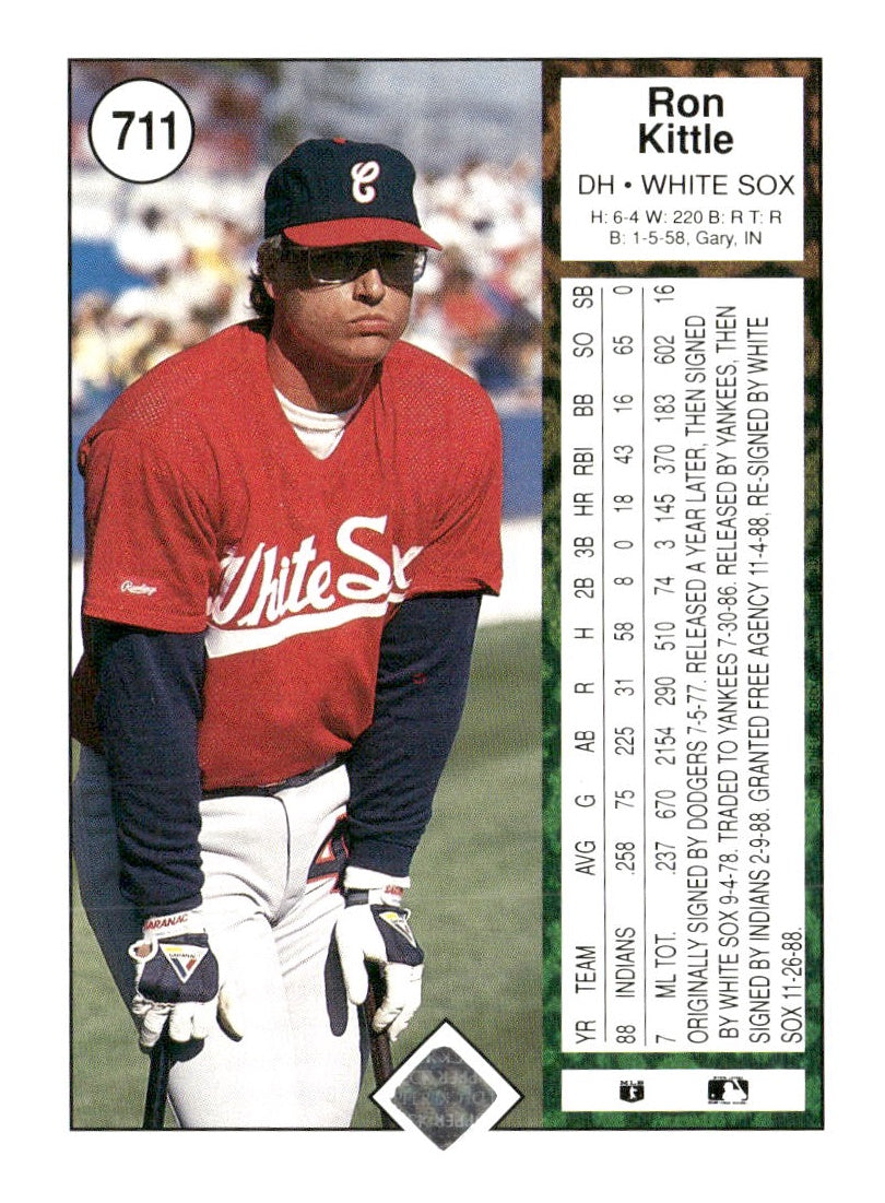 1989 Upper Deck #711 Ron Kittle