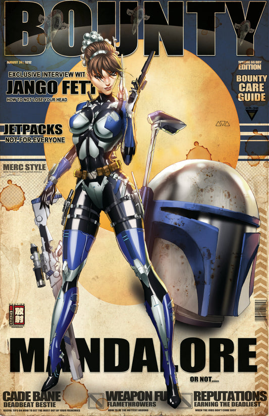 Retro Jango Fett Print