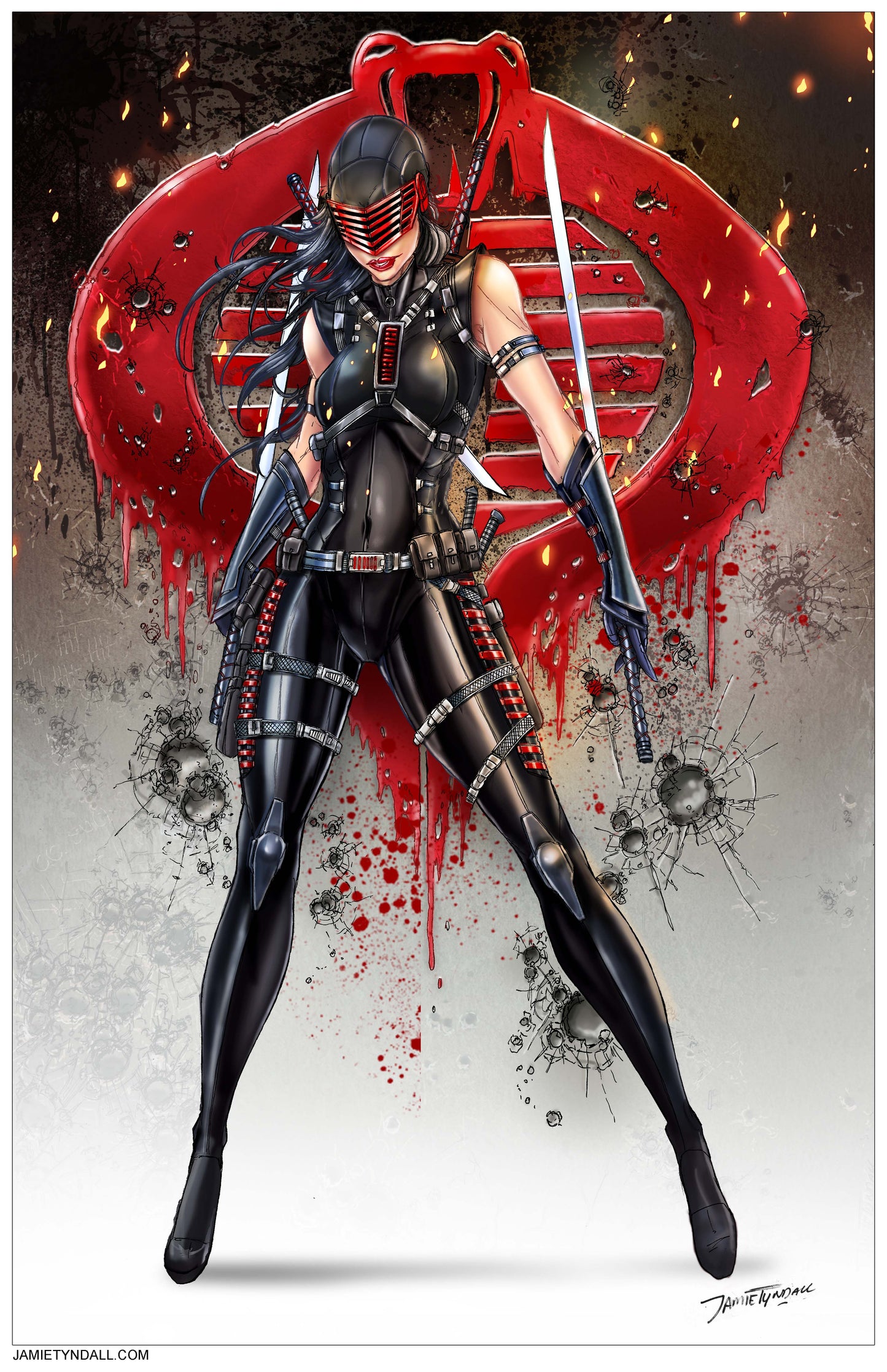 Snake Eyes Standing Print