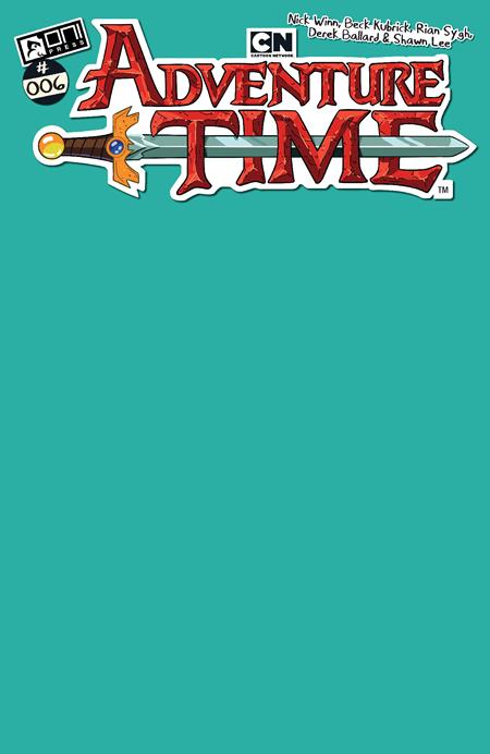 Adventure Time (2025) #6 C Bmo Teal Blank Sketch Variant (10/01/2025) Oni