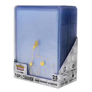 Pikachu TOPLOADER® and PENNY SLEEVES® Combo Pack for the Pokémon Trading Card Game (25 PACK)