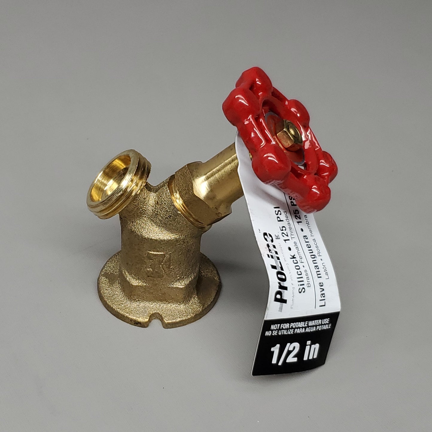 PROLINE Heavy Duty Sillcock Valve 125 PSI Brass Threaded 1/2" 108-013 (New)