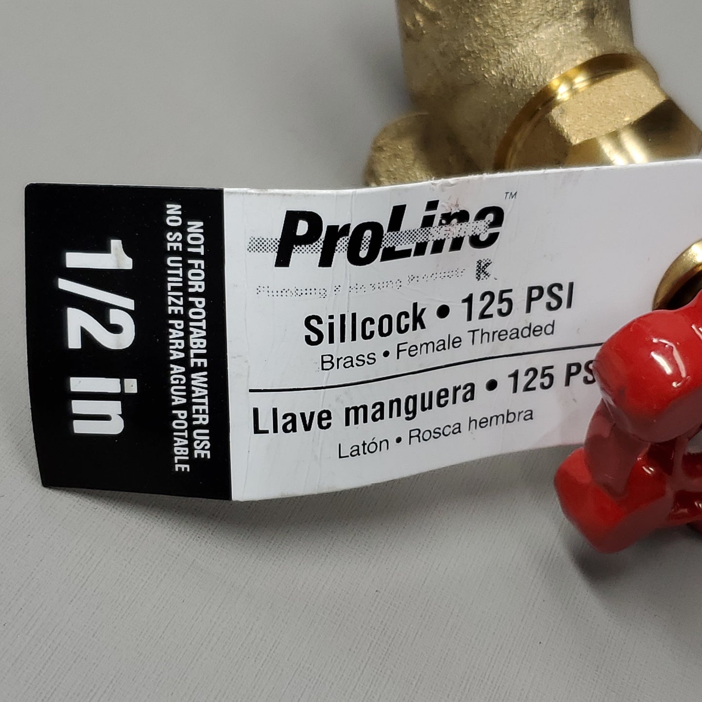 PROLINE Heavy Duty Sillcock Valve 125 PSI Brass Threaded 1/2" 108-013 (New)