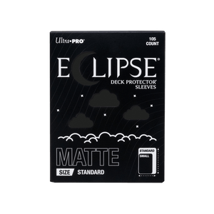 ECLIPSE® Matte Standard DECK PROTECTOR® Sleeves: Jet Black - 105ct