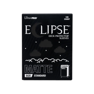 ECLIPSE® Matte Standard DECK PROTECTOR® Sleeves: Jet Black - 105ct