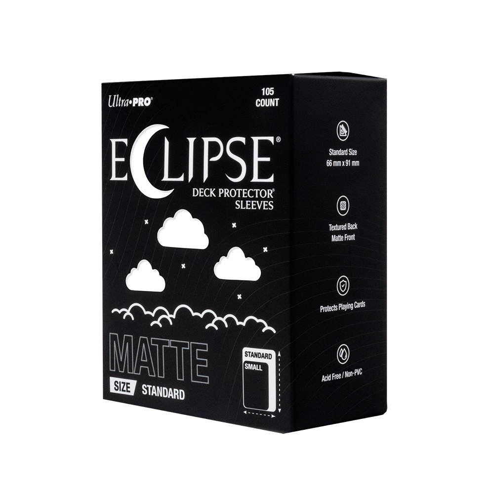 ECLIPSE® Matte Standard DECK PROTECTOR® Sleeves: Arctic White - 105ct