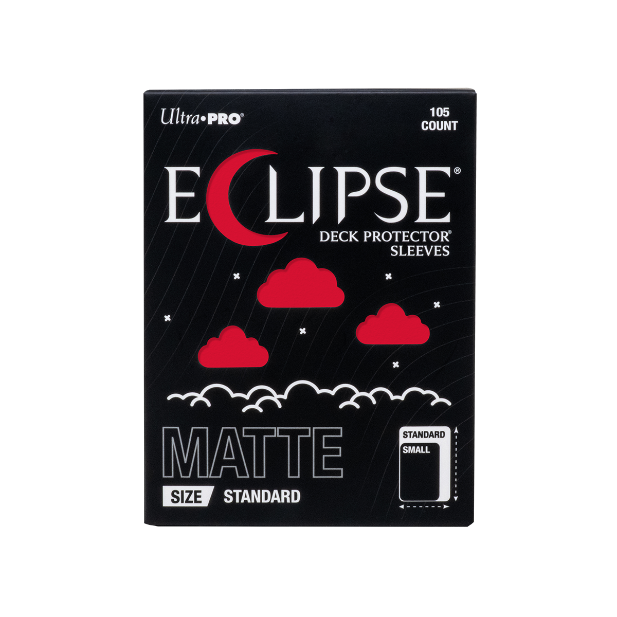 ECLIPSE® Matte Standard DECK PROTECTOR® Sleeves: Apple Red - 105ct