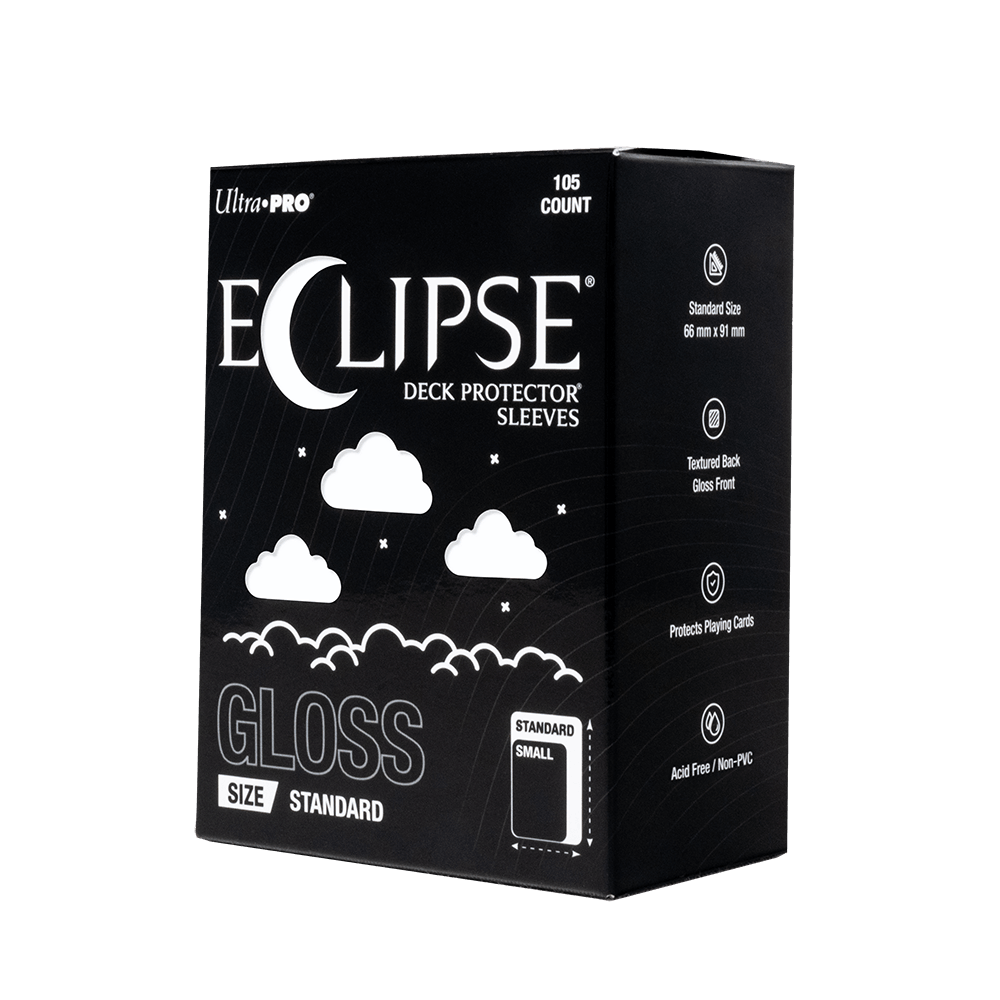ECLIPSE® Gloss Standard DECK PROTECTOR® Sleeves: Arctic White - 105ct