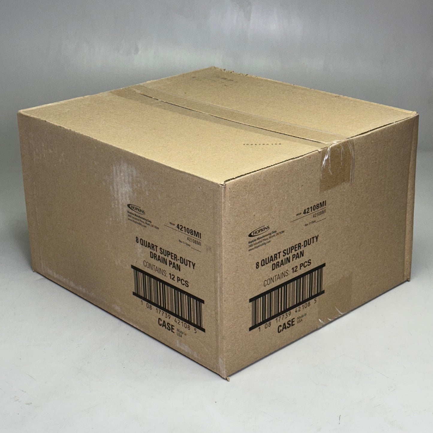 FLOTOOL (12 PACK) 8 Quart Drain Pan Sz 16.5” L x 15” W x 4” H, Black 42108MI