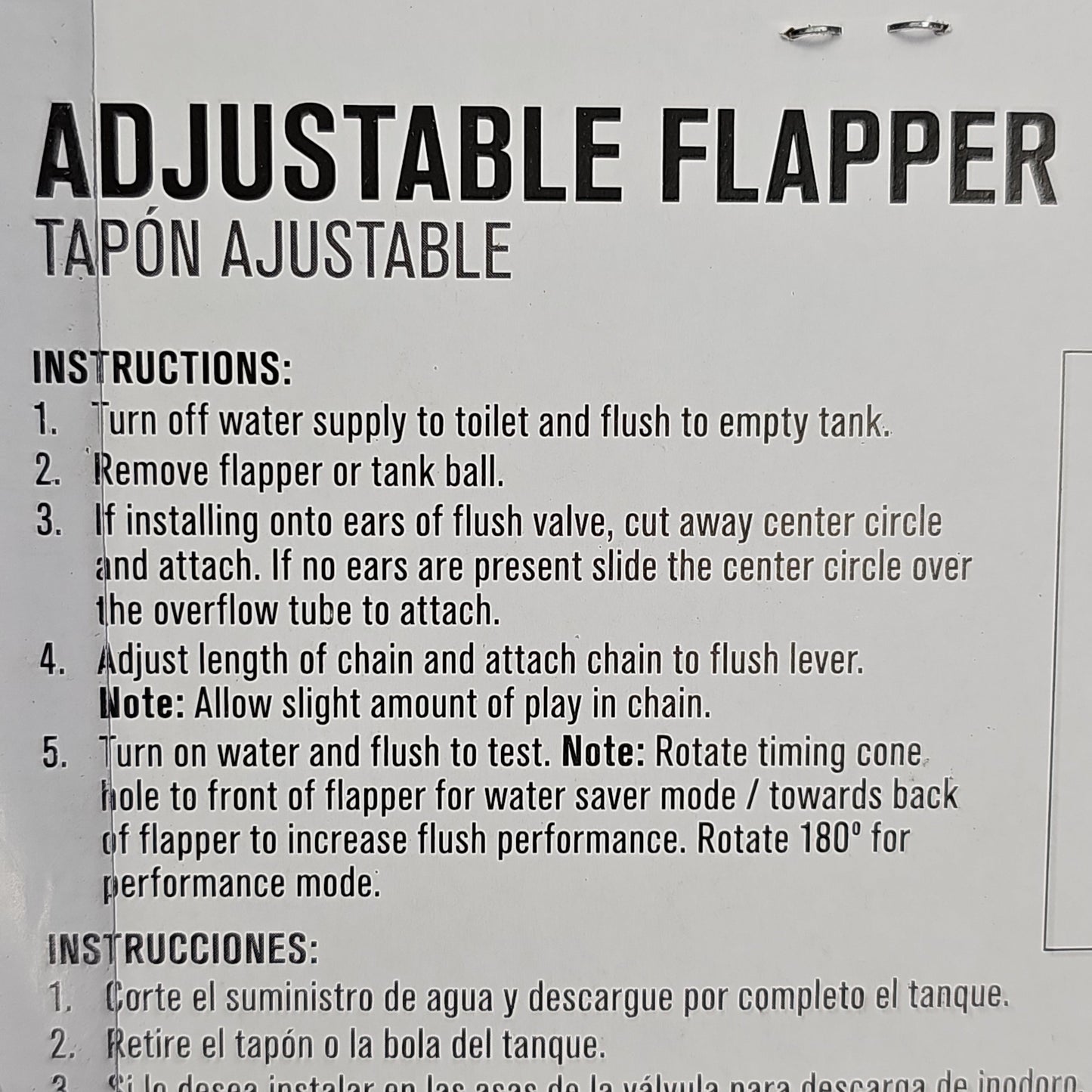ACE Adjustable Flapper for Toilet Plastic 2" 24-Pk ACE836-79 4008587 (New)