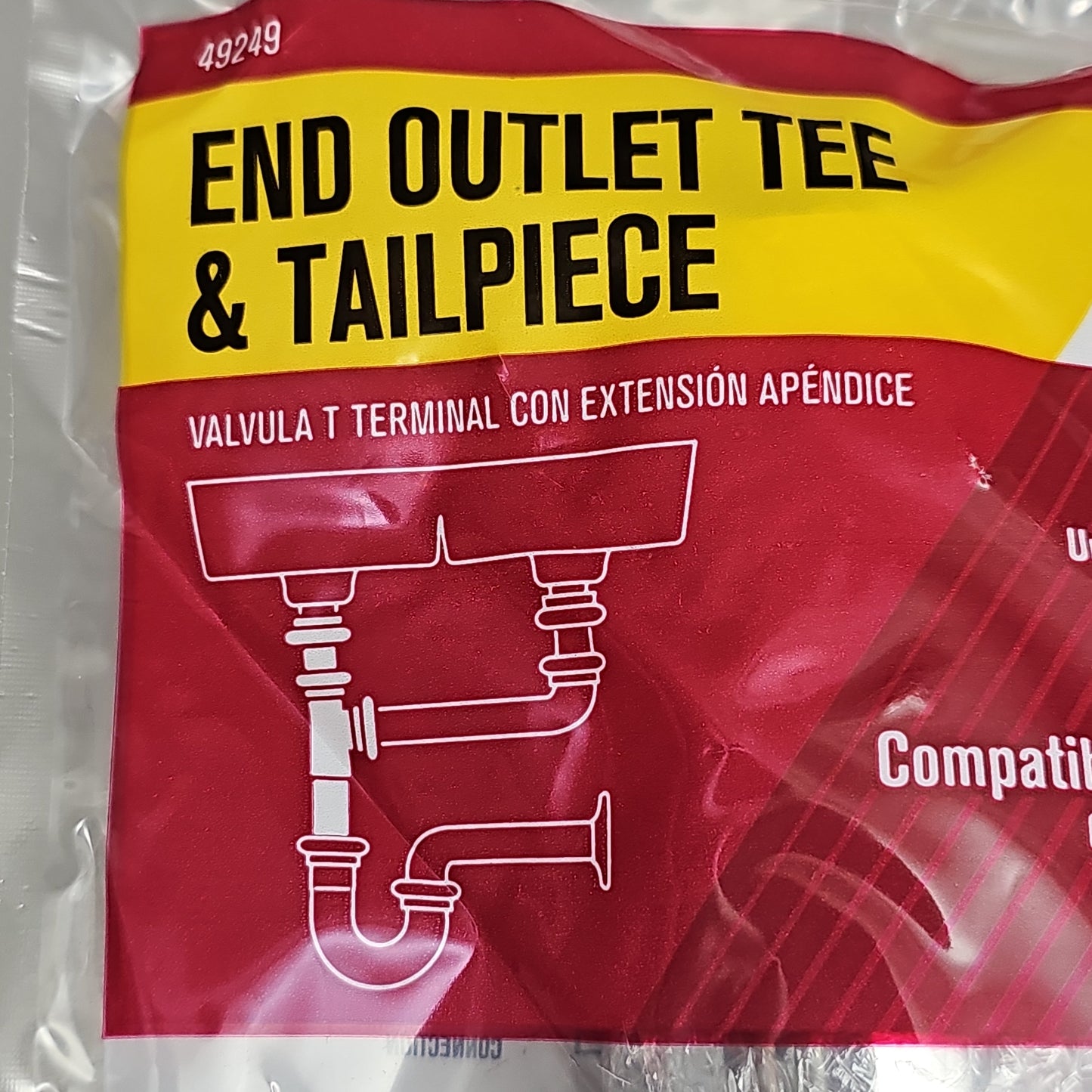 ACE End Outlet Tee & Tailpiece 1.5" AH20217 49249 (New)