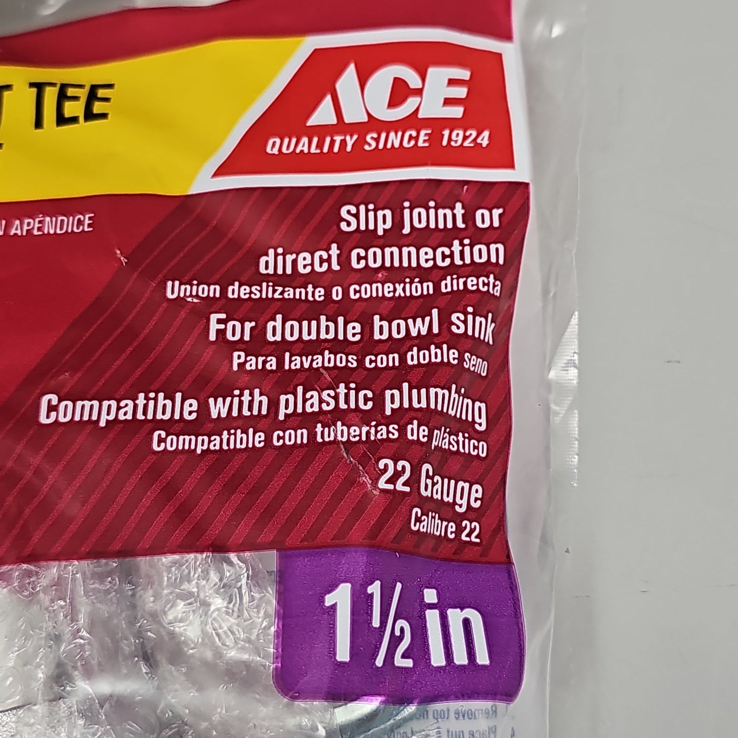 ACE End Outlet Tee & Tailpiece 1.5" AH20217 49249 (New)