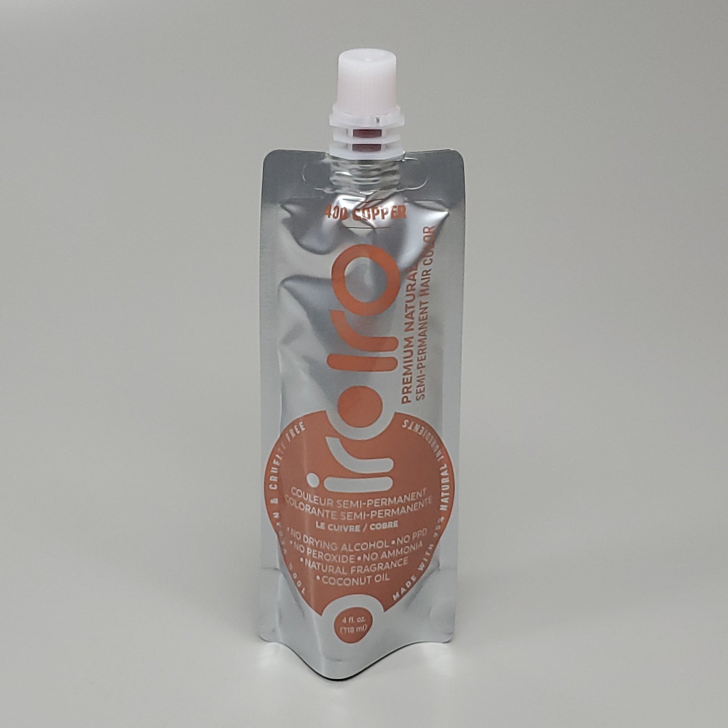 IROIRO 12 PK! Premium Natural 400-Copper Semi Permanent Hair Color 4 fl oz (New)