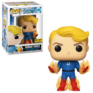 Funko POP! Fantastic Four - Human Torch Vinyl Figure #569 Hot Topic Exclusive [READ DESCRIPTION]