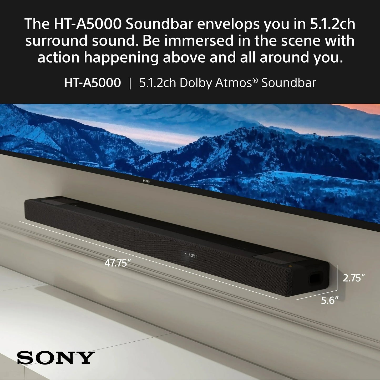 Sony HT-A5000 5.1.2ch Dolby Atmos Soundbar