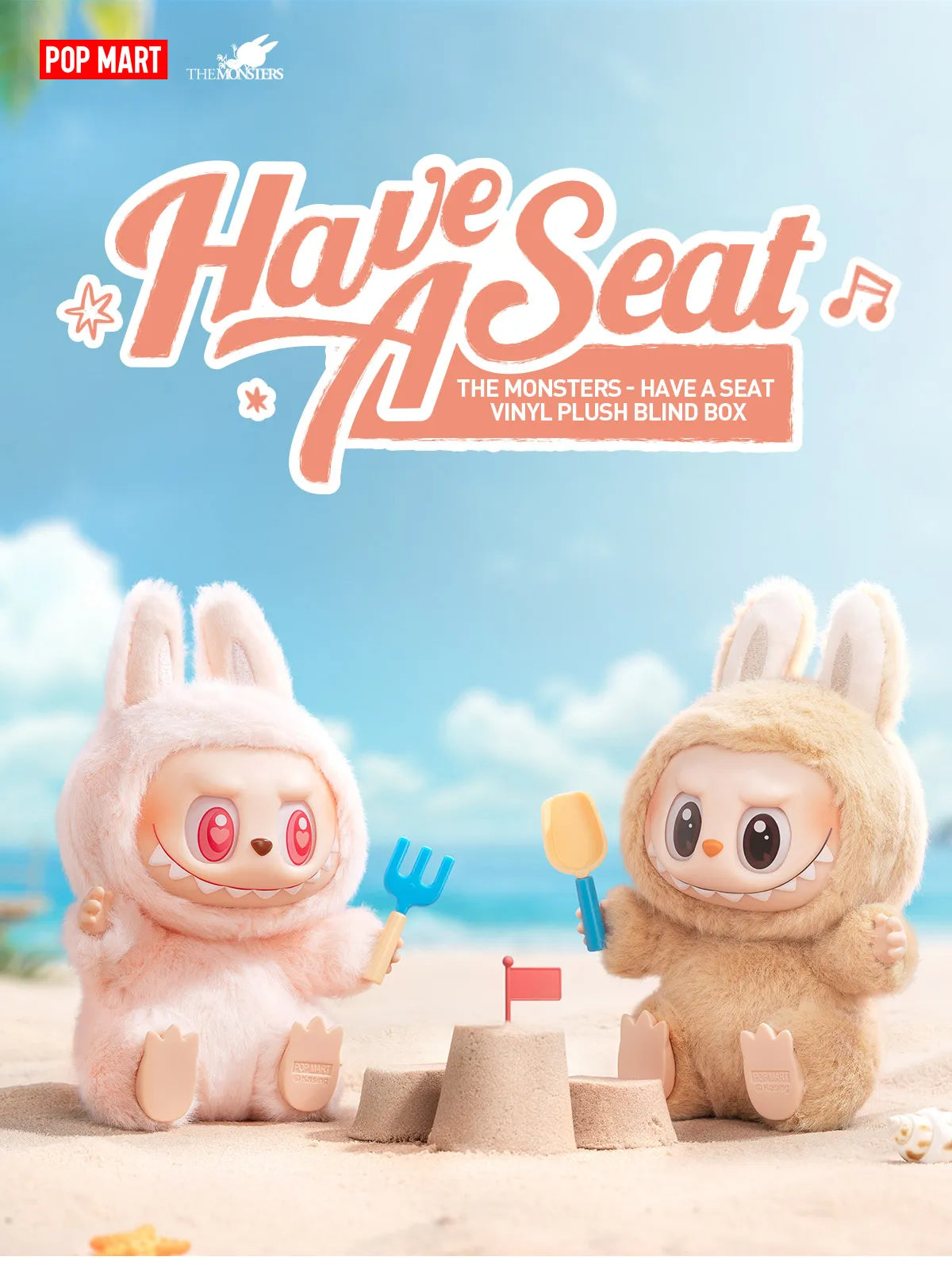 [IN STOCK] POPMART THE MONSTERS - Have a Seat Vinyl Plush Blind Box Labubu (SEALED)