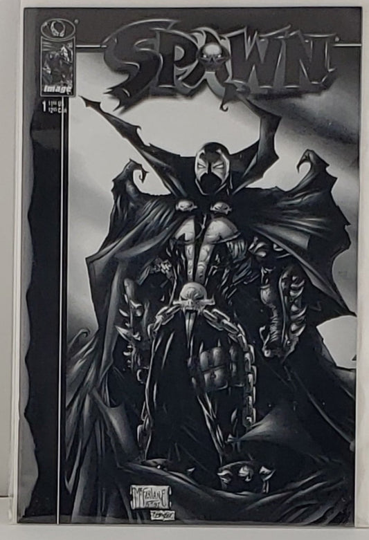 Spawn #1 Black & White Variant Todd McFarlane 1997 HTF