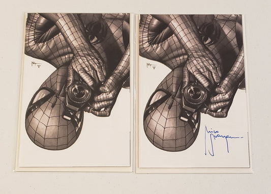 Amazing Spider-Man #1 C2E2 B&W Variant Virgin "Set" (Secret Drop) 1 Signed by Mico Suayan LTD 300 w/COA