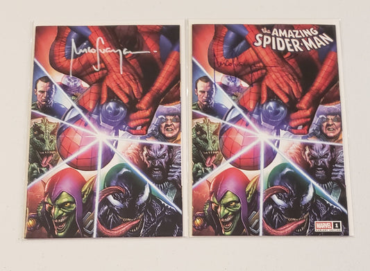 Amazing Spider-Man #1 "Snapshot" C2E2 Exclusive Virgin/Trade Covers Signed by Mico Suayan w/COA