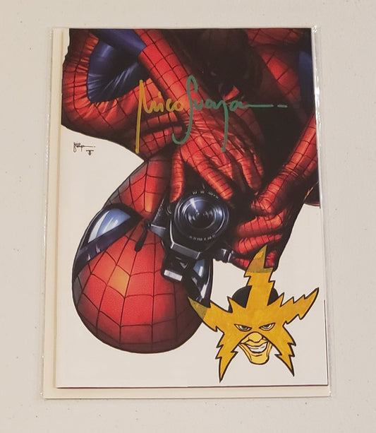 Amazing Spider-Man #1 C2E2 Exclusive Variant Signed and Electro Sketch by Mico Suayan (1 of 1)