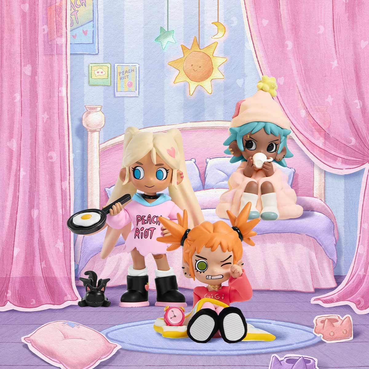 Lil Peach Riot Sleepover Series Figures Blind Box