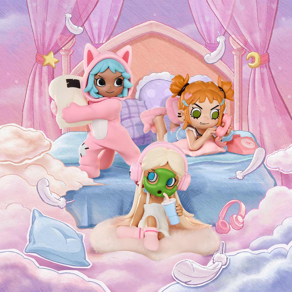 Lil Peach Riot Sleepover Series Figures Blind Box
