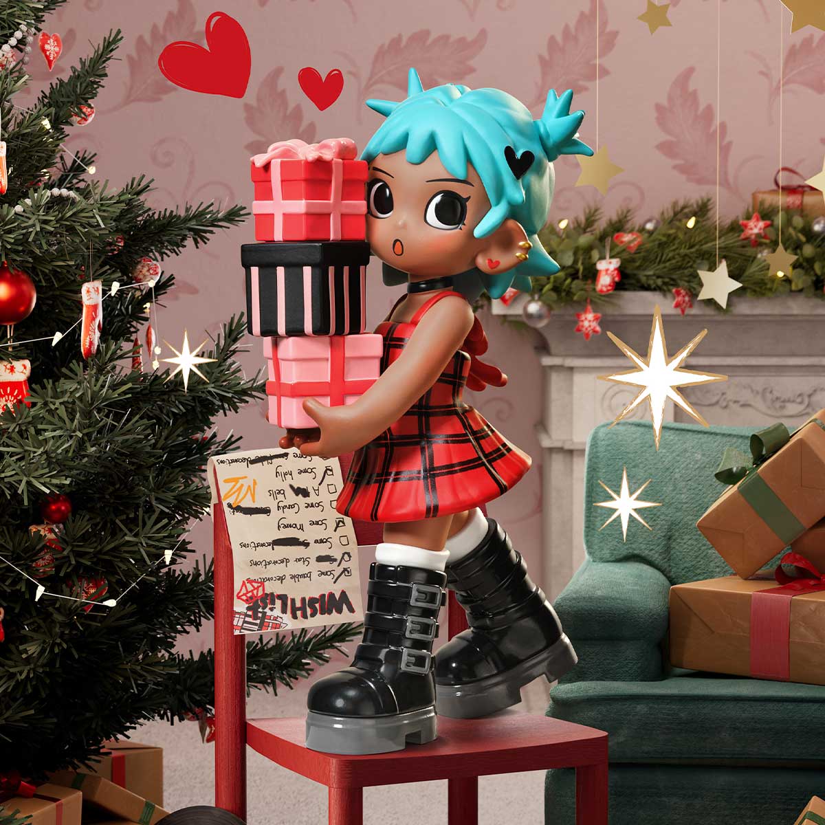 Lil Peach Riot Holiday Mixtape Series Figures Blind Box
