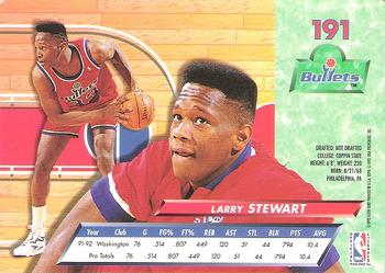 1992-93 Fleer Ultra Larry Stewart #191 Washington Bullets