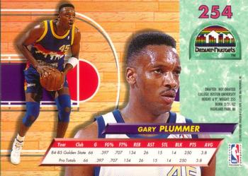 1992-93 Fleer Ultra Gary Plummer RC #254 Denver Nuggets